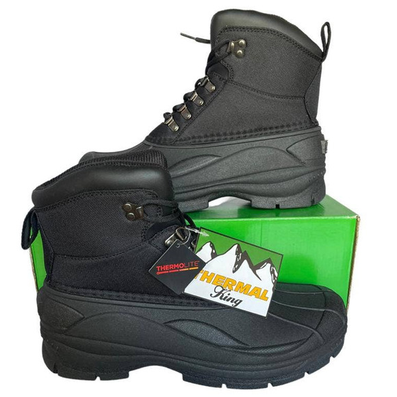 💎✨SEASONAL SALE✨💎 Thermal king JON Black Men's Boots - Picture 3 of 8